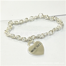 铜饰品心形吊链金属五金东莞厂家根据客户要求定做订制制作生产