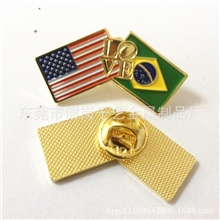 各国国旗徽章胸章制作定做订制订做金属五金合金东莞厂家生产