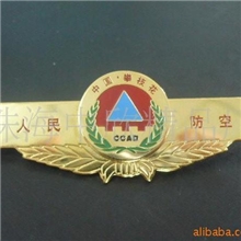 供应铜质腐蚀烤漆电镀工号牌、胸牌等金属工艺品(图)