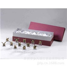 优质推荐十二生肖白酒杯高档锡器白酒杯酒文化迷你口杯套装