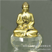 厂家生产供应金属镀金佛像深圳工艺品成功佛可批发来样定制