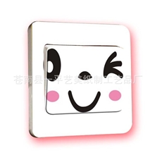 笑脸开关贴/PVC开关贴批发/