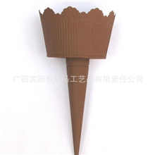 花形仿古仿锈烛台