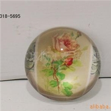 60mm水晶球接受不同图稿厂家直销水晶球彩印水晶纸镇