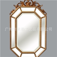 简约经典装饰镜全身镜穿衣镜浴室镜梳妆镜欧式镜实木镜