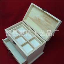 曹县惠信工艺供应销售可加印LOGO高质量木制针线盒