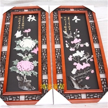 厂家直销多种装饰画框玉雕画画角框空框树脂工艺品