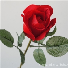 厂家直销优质单头仿真花玫瑰花