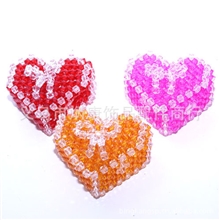 串珠爱心盒/串珠成品/串珠手工DIY/串珠材料批发