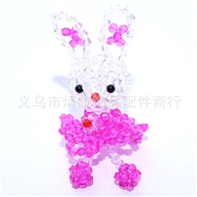 水晶工艺品/十二生肖/水晶摆件/水晶小兔子/粉色厂家直销热卖