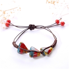 供应现货景德镇陶瓷首饰陶瓷手链复古饰品编织手链配饰厂家