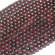 批发天然AAAA级石榴石半成品6mm石榴石散珠DIY配件可串手链项链