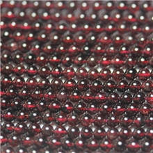 批发天然AAAA级石榴石半成品4mm石榴石散珠DIY配件可串手链项链