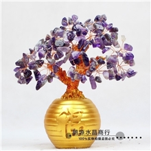 鹏塬招财树摆件乔迁开业家居室内摆件工艺品发财摇钱水晶树礼品