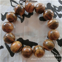 【鸿华佛珠】印尼花奇楠沉香精品佛珠手串2.0cm*12颗