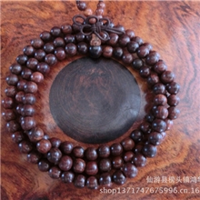 【鸿华佛珠】正宗天然越南黄花梨佛珠手串红木佛珠