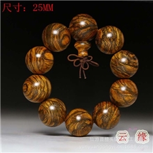 批发印尼加里曼丹花奇楠2.0沉香佛珠手串虎斑纹手串念珠佛珠20MM