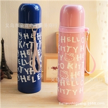 hellokitty凯蒂猫可爱日系韩版子弹头不锈钢500ml保温杯