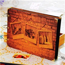 今日特价影集相册diy礼品相册复古城墙30张厚实黑卡全黑卡