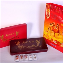 厂家批发【马到成功】马年5枚纪念章银条彩银珍藏版保险