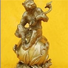 供应金属工艺品.商务礼品.金猴献桃