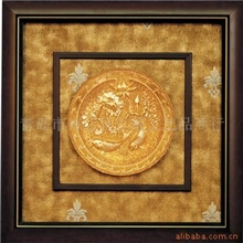 供应工艺品国宾礼品漆线雕年年有余