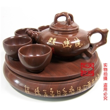 济南天赐工坊木鱼石厂供应木鱼石茶具木鱼石壶木鱼石茶海