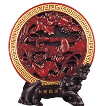 吉祥坊和谐圆满漆雕工艺品TD085济南礼品公司供应中秋家居礼品