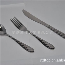 纯钛餐具钛锤点刀叉勺