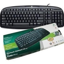 【厂家直销】罗技键盘/罗技200键盘/防水游戏键盘/USB单键盘