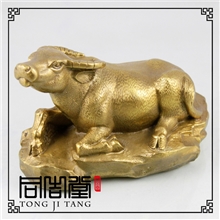 批发供应消灾辟邪改运吉祥物铜十二生肖牛摆件小号摆设
