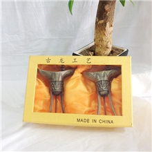 锦铃厂家批发锌铝合金酒杯仿古三脚酒杯合金仿古三脚酒樽