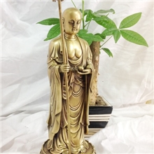 佛教用品开光纯铜佛像纯铜立地藏王菩萨地藏菩萨铜像