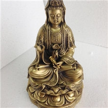 纯铜观音佛像铜器摆件宗教收藏工艺品观世音菩萨铜制品
