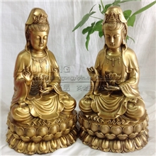 专业生产纯铜观音佛像铜器摆件宗教收藏工艺品铜观音