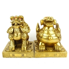 厂家直销纯铜貔貅摆件公母一对貔貅招财镇宅化煞风水摆件