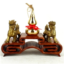 厂家直销纯铜貔貅葫芦催财聚财保健康大阵摆件办公室高档摆件