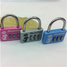 供应密码挂锁卡通密码锁箱包锁密码锁厂家
