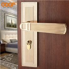 多弗简欧PVD金色门锁卧室房门执手锁具室内门锁把手锁