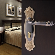 多弗欧式执手门锁枪黑金房门锁