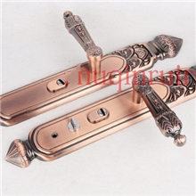 防盗门拉手高档大门锁防盗门锁/红古铜把手/合金别墅大门锁