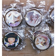 【厂家热销】3D卡通金属化妆镜欢迎各大经销商定购