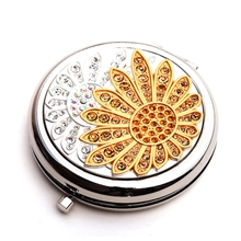 镜子厂家台式化妆镜手柄镜厂家批发爆款化妆折叠圆形S9188