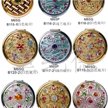 广州力索化妆镜厂大量批发化妆镜，金属镶钻镂空化妆镜