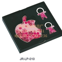 精品热销可折叠双面化妆镜方形台式化妆镜双面金属高档化妆镜