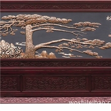 批量定制紫铜工艺画装饰画壁画浮雕画适合饭店宾馆酒店KTV