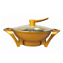 厂家批发韩式多功能电热锅黄金锅无烟不粘电炒锅元宝锅电火锅