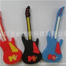 深圳吉它U盘PVC开模长期供应各类卡通U盘吉他U盘批发可爱U盘