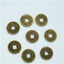 配件仿古工艺品批发2.5cm直径锌合金铜钱工艺纪念币钱币