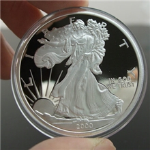 厂家供应纪念章纪念币纯银纪念章镀金银纪念章彩色纪念章